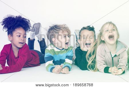 Group of children participating in an activity