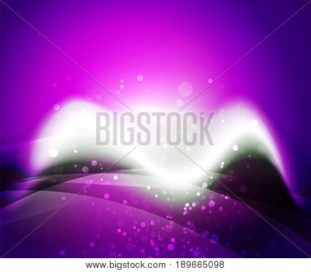 Shiny wave, magic light efffect abstract background