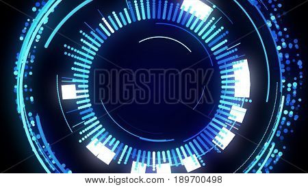 Sci-fi Futuristic Crosshair. Hud User Interface. T