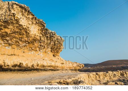 Caves Near Ajuy Village On Fuerteventura, Canary Island, Spain
