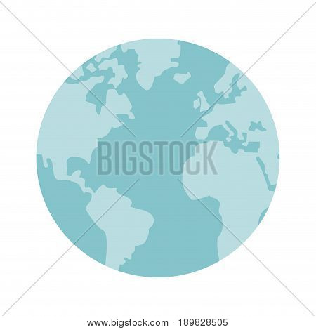 globe world earth map round icon vector illusrtration