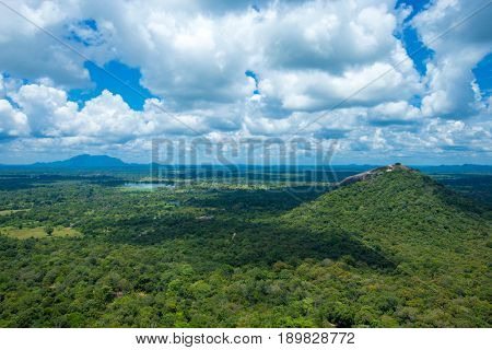 Beautiful vew from Sigiriya Lion Rock, Sri Lanka