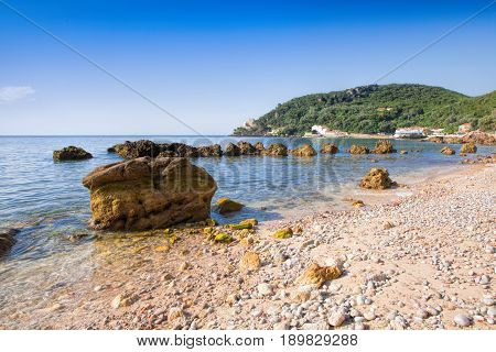 Portinho da Arrabida beach in the Parque Natural da Arrabida