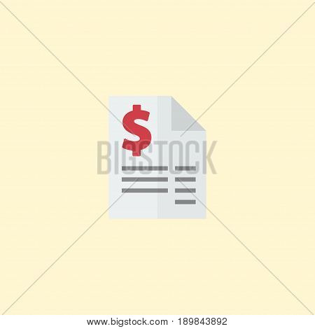 Flat Tax Element. Vector Illustration Of Flat Duty Isolated On Clean Background. Can Be Used As Duty, Tax And Money Symbols.