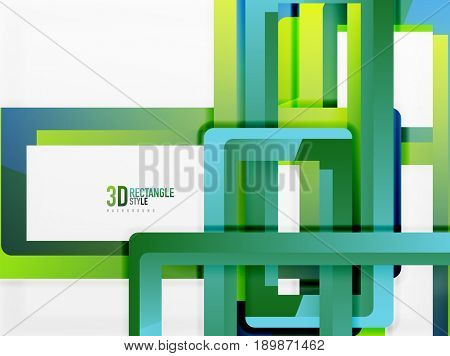 Rectangle tube elements, 3d background