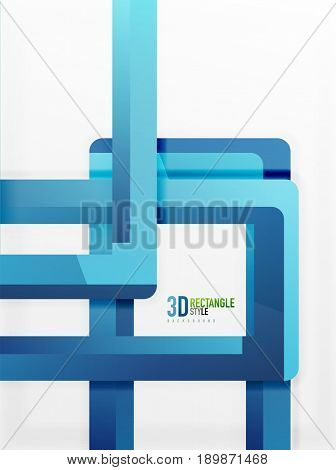 Rectangle tube elements, 3d background