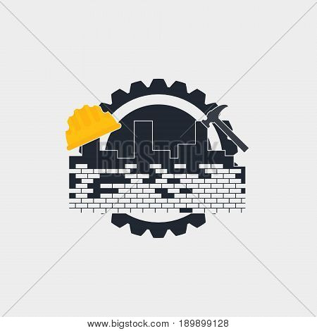 House Abstract Countryside Design Template Icon For Home Repairs