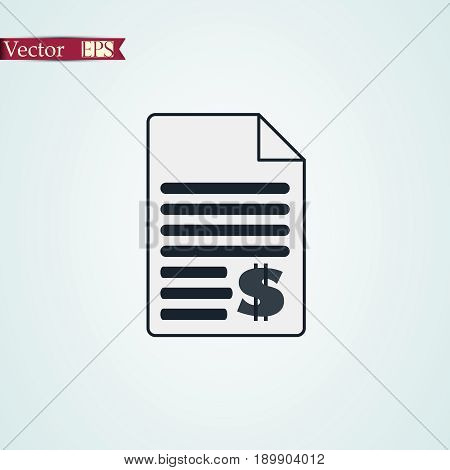 tax icon stock vector illustration flat design