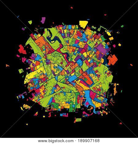 Minsk, Belarus, Colorful Artmap