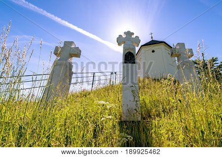 Chapel of St. Anne on Vysker hill in Bohemian Paradise.