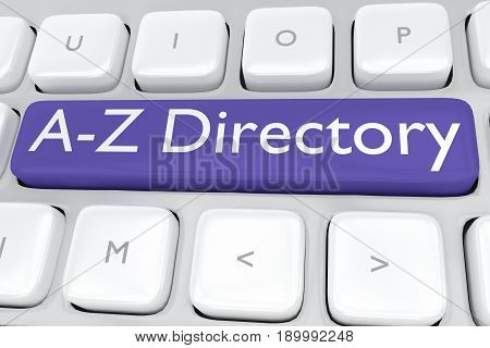 A-z Directory Concept