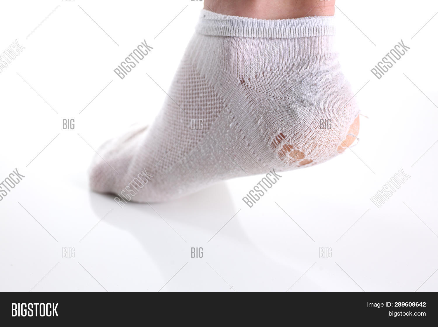 Ripped White Sock On Image & Photo (Free Trial) Bigstock