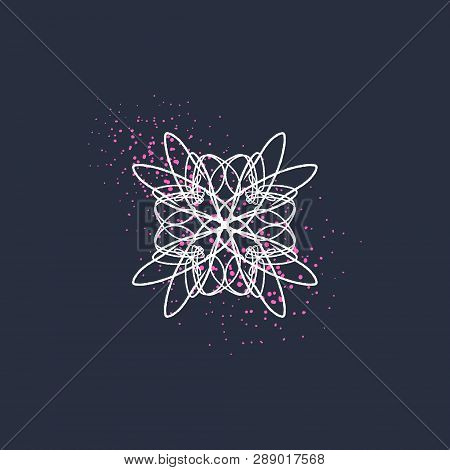 Harmony And Universe Symbol, Sacred Geometry. Ayurveda And Balance Logo Or Label