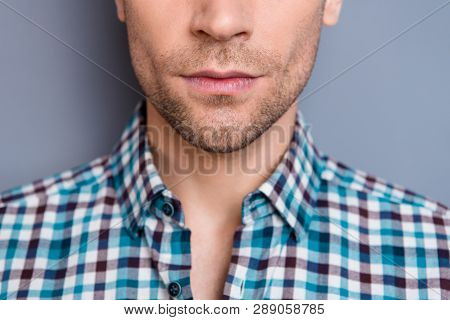 Cropped Close Up Photo Attractive Amazing He Him His Man Face Boyfriend Perfect Bristle Styling Hair
