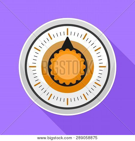 Old Kitchen Timer Icon. Flat Illustration Of Old Kitchen Timer Icon For Web Design