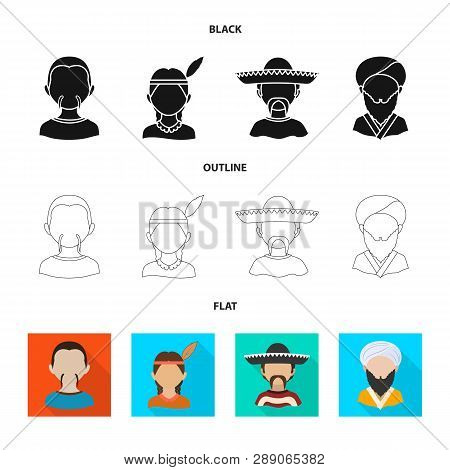 Vector Design Of Imitator And Resident Sign. Set Of Imitator And Culture Vector Icon For Stock.