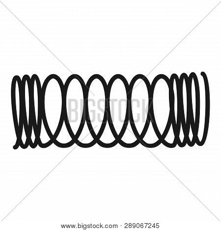 Tungsten Spiral Icon. Simple Illustration Of Tungsten Spiral Icon For Web Design Isolated On White B