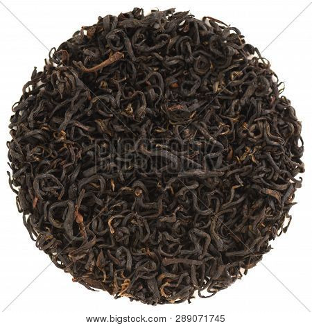 Qi Men Red Tea Round Shape Isolated