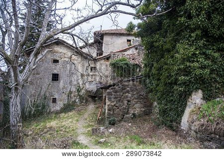 Abandoned Village Slapnik In Region Goriška Brda, Slovenia.