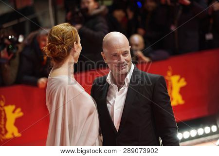 Andrea Sawatzki and Christian Berkel attend the 'The Kindness Of Strangers' premiere during the 69th Berlinale  Festival Berlin at Berlinale Palace on February 07, 2019 in Berlin, Germany