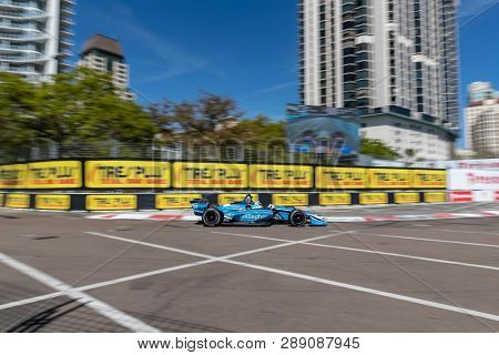 March 08, 2019 - St. Petersburg, Florida, USA: MAX CHILTON (59) of England goes through the turns during practice for the Firestone Grand Prix of St. Petersburg