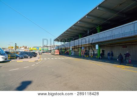 LINATE, ITALY - CIRCA NOVEMBER, 2017: Milan Linate Airport.