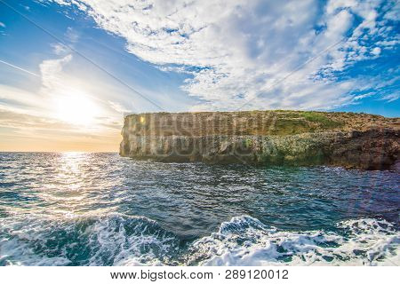 Beautiful Landscape Of Blue Lagoon Of Malta Island