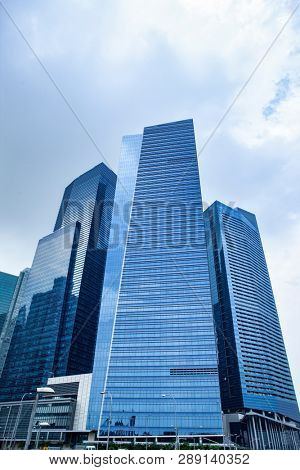 Business district building in Singapore