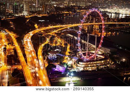 Singapore area at nite