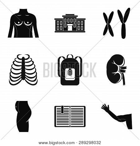 Atomy Icons Set. Simple Set Of 9 Atomy Icons For Web Isolated On White Background