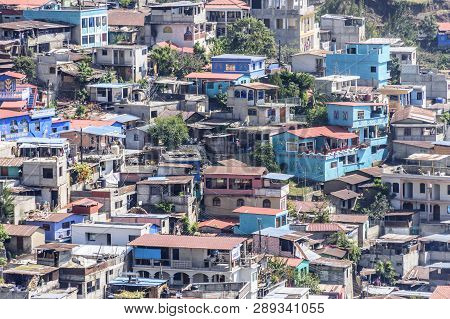 Santa Catarina Palopo, Lake Atitlan, Guatemala - December 29, 2018: Painting Project In Lakeside Tow