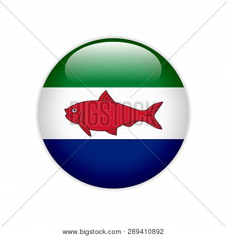 Flag Federal Dependencies Of Venezuela's Flag On Button