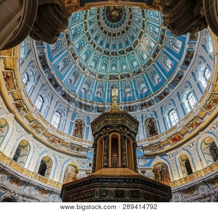 Interior Of The Resurrection Cathedral Of The New Jerusalem Monastery, Russia