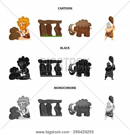 Vector Design Of Evolution  And Prehistory Icon. Collection Of Evolution  And Development  Stock Vec