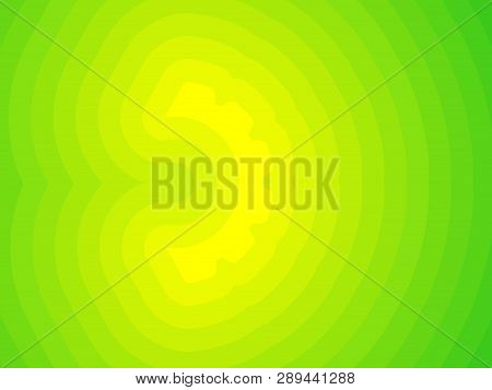 Abstract Background With Green Background And Glow Green