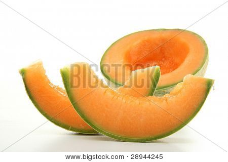 melon isoleret på hvid baggrund