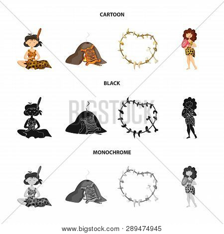 Vector Design Of Evolution  And Prehistory Logo. Set Of Evolution  And Development  Vector Icon For 