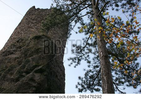 Ruins Of Castle Bosselstein In Idar Oberstein, Germany