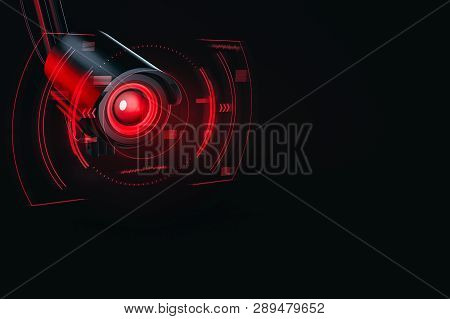 Hostile Companies Infiltrates For Sensitive Or Confidential Data Concept. Espionage Of Future Concep