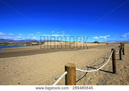 Maspalomas The Sand Dunes On Gran Canaria