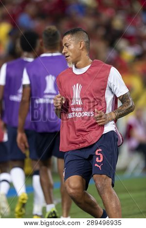 Rio, Brazil - March 13, 2019: Jefferson Intriago Player In Match Between Flamengo (bra) And Ldu (ecu