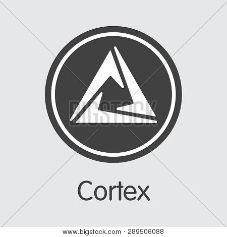 Ctxc - Cortex. The Logo Of Virtual Momey Or Market Emblem.