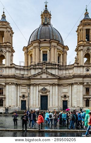 Rome, Italy - November 4, 2018: Santagnese In Agone (also Called Santagnese In Piazza Navona) A 17th