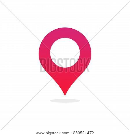 Pin Map Place Location Icon, Vector Illustration With Modern Flat Design On Background For Your Uniq