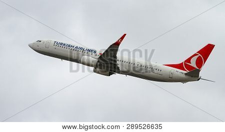 Airplane Takeoff From Airport