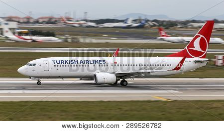 Airplane Takeoff From Airport