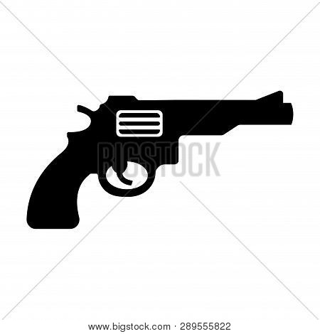 Isolated Pistol Icon Image. Vector Illustration Design