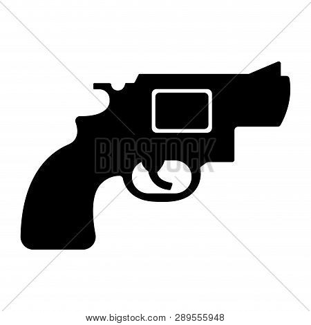 Isolated Pistol Icon Image. Vector Illustration Design