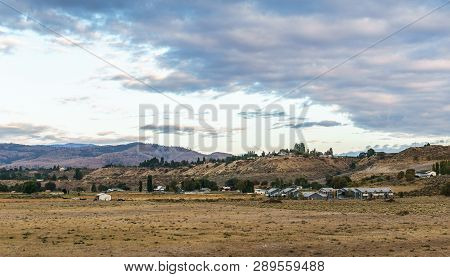 Omak, Usa - September 16, 2018: Foothills Of The Okanogan Highlands In North-central Washington.