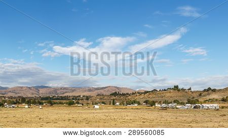 Omak, Usa - September 16, 2018: Foothills Of The Okanogan Highlands In North-central Washington.